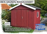 Bauzentrum Borgers Rees - Gartenhaus Schwedenhaus 3 Angebot im Prospekt Gartenhaus Schwedenhaus 3 bei Bauzentrum Borgers im Rees Prospekt für 2.399,00 €