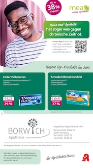 Aktueller mea - meine apotheke Prospekt (Bönningstedt, 4 Seiten zum blättern mea - meine apotheke Prospekt Unsere Juni-Angebote mit 4 Seiten
