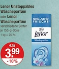 Unstoppables Wäscheparfüm im Angebot bei V-Markt in München Unstoppables Wäscheparfüm Angebote von Lenor bei V-Markt München für 3,99 €
