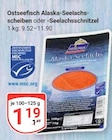 Aktuelle Seelachs Angebote bei GLOBUS in Mannheim Aktuelles Alaska-Seelachsscheiben oder -Seelachsschnitzel Angebot bei GLOBUS in Mannheim ab 1,19 €