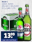 Bier Angebote von Beck's bei Getränkewelt Dülmen für 13,99 €