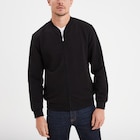 Gilet reliéfé manches longues zippé noir homme en promo chez La Halle Montreuil à 29,99 €