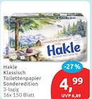 Klassisch Toilettenpapier Sonderedition von Hakle im aktuellen budni Prospekt
