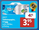 ALDI SÜD Hermaringen - Toilettenpapier, 3-lagig Angebot im Prospekt Toilettenpapier, 3-lagig bei ALDI SÜD im Hermaringen Prospekt für 3,95 €