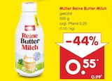 Reine Butter Milch von Müller für 0,55 € bei Netto Marken-Discount im Angebot Reine Butter Milch von Müller im aktuellen Netto Marken-Discount Prospekt