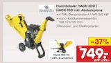 Holzhäcksler HACK-100 / HACK-150 inkl. Abdeckplane Angebote von BAMATO bei Netto Marken-Discount Oldenburg für 749,00 €