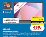 Notebook IdeaPad Slim 3 Angebote von Lenovo bei dodenhof TechnikWelt Bremen für 499,00 €