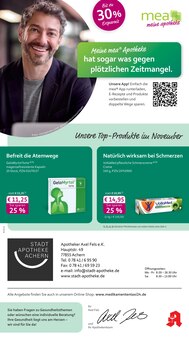 Aktueller mea - meine apotheke Prospekt für Achern und Ungebung,  Seiten zum blättern mea - meine apotheke Prospekt Unsere November-Angebote mit  Seiten in Achern und Umgebung