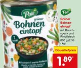 Aktuelles Grüner Bohneneintopf mit Bauchspeck und Rindfleisch Angebot bei Netto Marken-Discount in Reutlingen ab 1,89 €