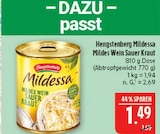 Mildessa Mildes Wein Sauerkraut Angebote von Hengstenberg bei Marktkauf Leipzig für 1,49 €