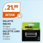MACH3 oder LABS GOLD Klingen im Angebot bei Müller in Bensheim MACH3 oder LABS GOLD Klingen Angebote von GILLETTE bei Müller Bensheim für 21,99 €