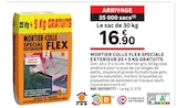 Mortier Colle Flex Spéciale Extérieur 25 + 5 Kg Gratuits - PRB dans le catalogue LEROY MERLIN
