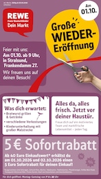REWE Prospekt für Stralsund mit 30 Seiten REWE Prospekt für Stralsund: "Dein Markt", 30 Seiten, 28.09.2026 - 02.10.2026