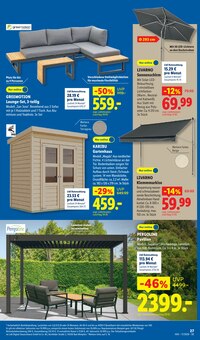 Gartenmöbel im Lidl Prospekt "LIDL LOHNT SICH" mit 69 Seiten (Aachen)