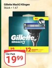 Mach3 Klingen Angebote von Gillette bei GLOBUS Krefeld für 19,99 €