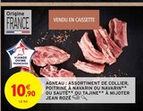 Agneau : assortiment de collier, poitrine à navarin ou navarin ou sauté ou tajine à mijoter - Jean Rozé dans le catalogue Intermarché