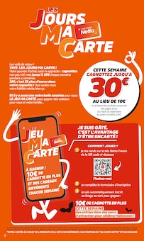Prospectus Netto de la semaine "LES JOURS MA CARTE" avec 2 pages, valide du 30/09/2025 au 06/10/2025 pour Morestel et alentours