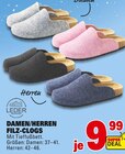 Aktuelles DAMEN/HERREN FILZ-CLOGS Angebot bei Marktkauf in Ulm ab 9,99 €