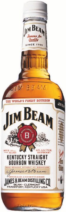 Jim Beam Bourbon Whiskey bei Zimmermann in Bremen Jim Beam Bourbon Whiskey im Angebot bei Zimmermann Bremen für 9,88 €
