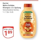 Wahre Schätze Shampoo im Angebot bei GLOBUS in Rostock Wahre Schätze Shampoo Angebote von Garnier bei GLOBUS Rostock für 1,89 €
