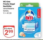 Frische-Siegel Nachfüller im Angebot bei GLOBUS in Gießen Frische-Siegel Nachfüller Angebote von WC-Ente bei GLOBUS Gießen für 2,99 €