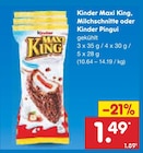 Maxi King, Milchschnitte oder Kinder Pingui im Netto Marken-Discount Prospekt Maxi King, Milchschnitte oder Kinder Pingui von Kinder im aktuellen Netto Marken-Discount Prospekt für 1,49 €
