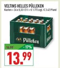Helles Pülleken im Angebot bei Marktkauf in Bochum Helles Pülleken Angebote von Veltins bei Marktkauf Bochum für 13,99 €