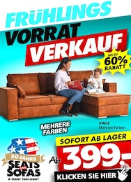 Seats and Sofas Prospekt für Krefeld: "VORRAT VORTEIL", 1 Seite, 22.03.2025 - 11.04.2025