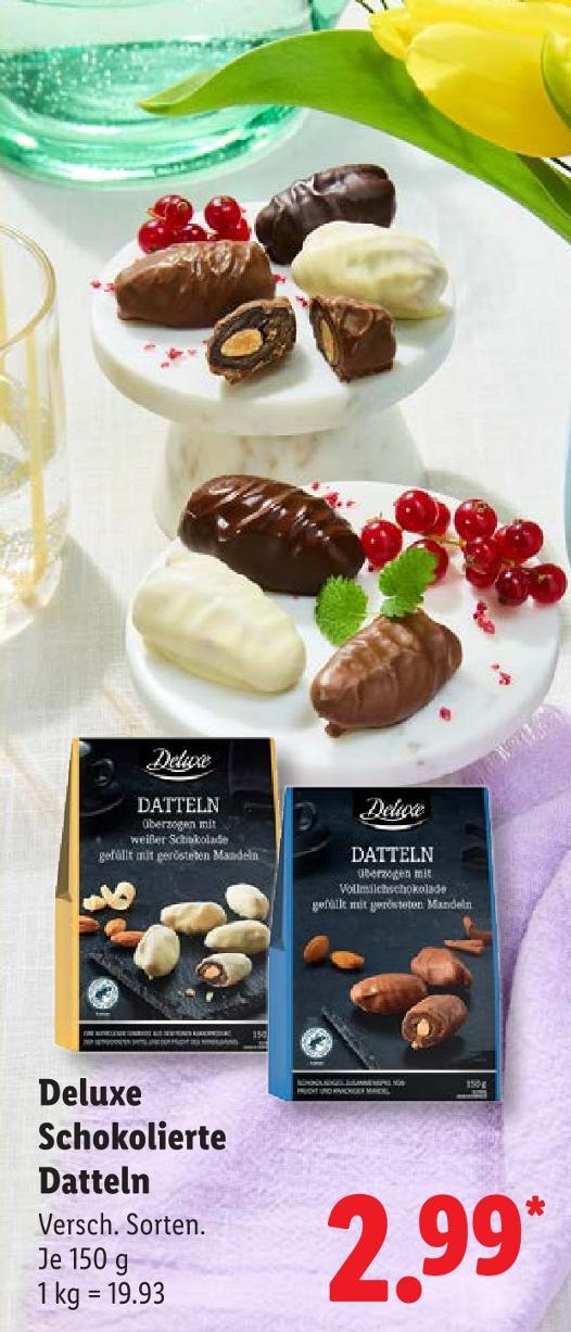 Schokolierte Datteln