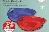 Sitzteller Alpen Ufo Blau im V-Markt Prospekt Sitzteller Alpen Ufo Blau von im aktuellen V-Markt Prospekt für 6,99 €