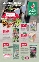 Aktueller Kiebitzmarkt Garten & Pflanzen Prospekt für Burg: Es geht wieder los. Die Anzucht beginnt! mit 8 Seiten, 07.02.2026 - 21.02.2026