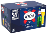 Bière Blonde 1664 en promo chez Auchan Hypermarché Pau à 14,29 €