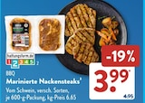 Marinierte Nackensteaks im Angebot bei ALDI SÜD in Landshut Marinierte Nackensteaks Angebote von BBQ bei ALDI SÜD Landshut für 3,99 €