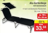 Alu-Gartenliege im Angebot bei Zimmermann in Neustadt Alu-Gartenliege Angebote bei Zimmermann Neustadt für 33,33 €