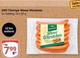 Wiener Würstchen Angebote von EWU Thüringer bei GLOBUS Gera für 7,99 €