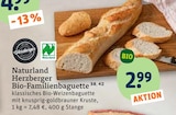 Bio Backwaren im tegut Prospekt Bio-Familienbaguette von Naturland Herzberger im aktuellen tegut Prospekt für 2,99 €