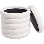 Pouf bouclette - CARREFOUR HOME en promo chez Carrefour Le Havre à 17,99 €