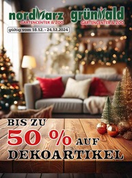 Garten-Center Nordharz GmbH & Co. KG Prospekt für Salzgitter mit 6 Seiten Garten-Center Nordharz GmbH & Co. KG Prospekt "Bis zu 50% auf Dekoartikel!" für Salzgitter, 6 Seiten, 18.12.2024 - 24.12.2024