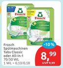 Aktuelle Geschirrspüler Angebote bei budni in Lübeck Aktuelles Spülmaschinen Tabs Classic oder All-in-1 Angebot bei budni in Lübeck ab 8,99 €