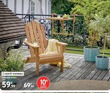 Adirondak en bois en promo chez Intermarché Super Agen à 59,99 €