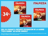 -34% Sur les produits présents en magasin de la gamme Pizza Bomba au rayon surgelé - Italpizza - E.Leclerc -34% Sur les produits présents en magasin de la gamme Pizza Bomba au rayon surgelé - Italpizza dans le catalogue E.Leclerc