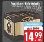 Hefe-Weissbier im Angebot bei EDEKA in Erkrath Hefe-Weissbier Angebote von Franziskaner bei EDEKA Erkrath für 14,99 €