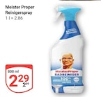 Reinigerspray Angebote von Meister Proper bei GLOBUS Bruchsal für 2,29 €