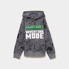 Sweat hoodie droit Minecraft gris foncé garçon en promo chez La Halle Sweat hoodie droit Minecraft gris foncé garçon dans le catalogue La Halle