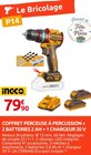 Coffret perceuse à percussion + 2 batteries 2 Ah + 1 chargeur 20 V à Rural Master dans Sauveterre-de-Rouergue Coffret perceuse à percussion + 2 batteries 2 Ah + 1 chargeur 20 V à Rural Master dans Sauveterre-de-Rouergue