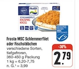 MSC Schlemmerfilet oder Fischstäbchen Angebote von Frosta bei nah und gut Bamberg für 2,79 €