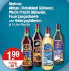 Aktuelles Altba. Christkindl Glühwein, Weiße Pracht Glühwein, Feuerzangenbowle oder Gebirgsglühwein Angebot bei V-Markt in Regensburg ab 1,99 €