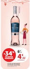 Promo Côtes de Provence AOP Rosé à 4,42 € dans le catalogue Hyper U à Hanches