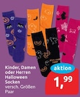 Kinder, Damen oder Herren Halloween Socken im aktuellen budni Prospekt