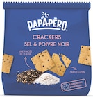 Crackers sel & poivre noir - PAPAPÉRO à 1,86 € dans le catalogue Intermarché